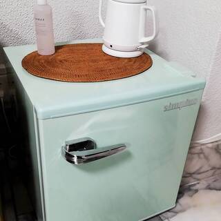 ＜去年購入取説付き＞レトロなミニ冷蔵庫 48L 1ドア 冷凍冷蔵 