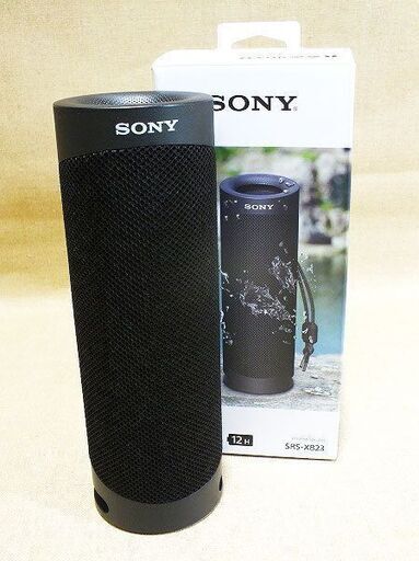 【苫小牧バナナ】SONY/ソニー ワイヤレスポータブルスピーカー SRS-XB23 ブラック Bluetooth 防水 防塵 耐衝撃 ハンズフリー 動作〇♪