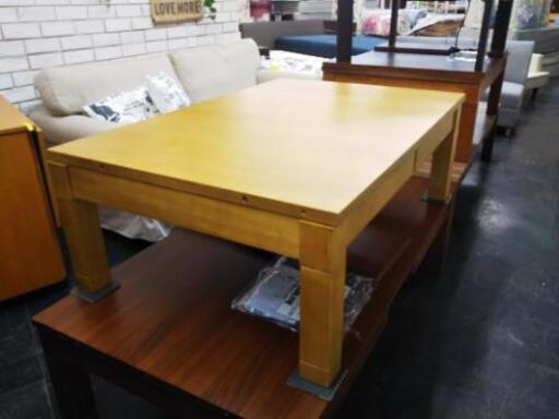 決算セール！新品アウトレット❗️伸縮式コタツテーブル❗️ナチュラル