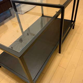 【引渡し確定】IKEA ガラス多機能テーブルの画像