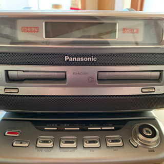 [訳あり]パナソニック　オーディオデッキ　CD,MD,カセットテープ　RX-MDX81の画像