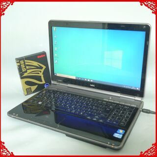 送料無料 ブラック 新品SSD256GB ノートPC 中古良品 15.6型 NEC