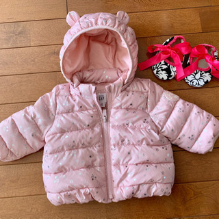 【美品】baby GAP ダウンジャケット&ルームシューズ