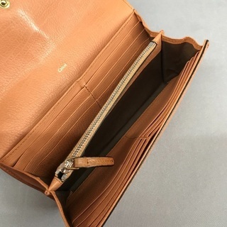 Chloe クロエ パディントン キャメルブラウンレザー 長財布の画像