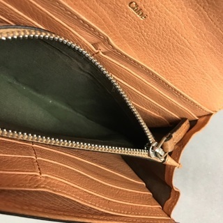 Chloe クロエ パディントン キャメルブラウンレザー 長財布の画像