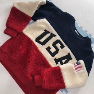ボアトレーナー USA 大きめ メンズ レディース