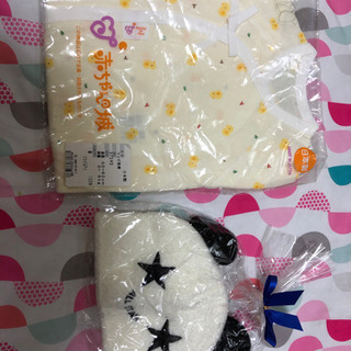 赤ちゃんの帽子　肌着　おしゃぶり　新品　おまけつけますの画像