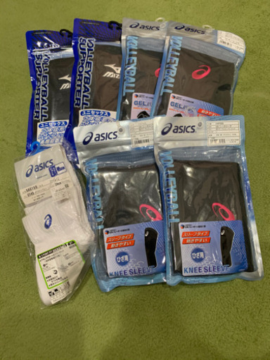 新品 バレーボールシューズ 肘あて 膝あて 靴下