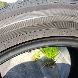 235/50R18 97Q ヨコハマ スタッドレスタイヤ アイスガード IG50 2012年製 2本 5-6分山の画像