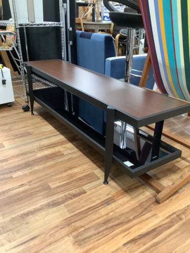 テレビボード　桜屋工業　ブラウン×ダークブラウン　2段