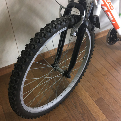 HEAD マウンテンバイク 自転車 6段変速 ホワイト オレンジ