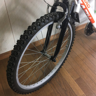 HEAD マウンテンバイク 自転車 6段変速 ホワイト オレンジ