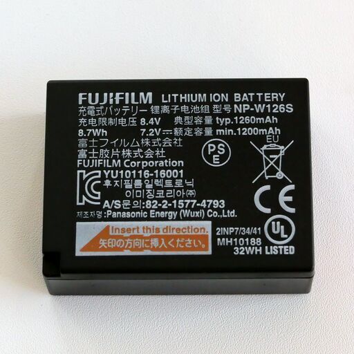 NP-W126S FUJIFILM 純正  バッテリーパック