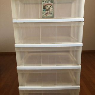 【あげます】アイリスオーヤマ 5段 チェスト の画像