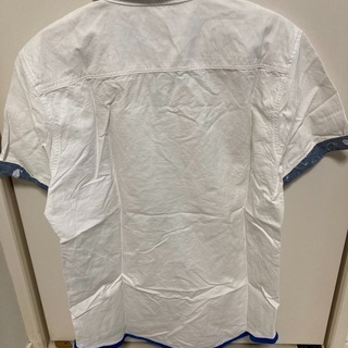 無償ですシャツ白 綿100%　Lサイズ(160cm〜170cm)の画像