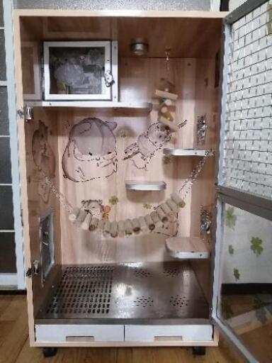 小動物用木製ケージ
