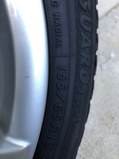 軽自動車用スタッドレスタイヤ4本アルミホイール付