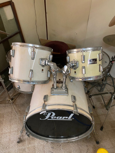 【Pearl】ドラムセット(スネア、ハイハット、シンバルスタンド付き)