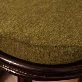 【新品 】楽々ラタン 360度回転 座椅子 　アウトレットの画像