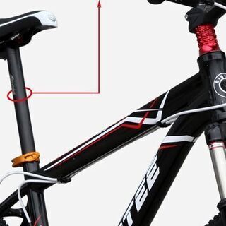 自転車シートクランプ シルバー 1個 マウンテンバイク ロードバイクに☆ 未使用 新品の画像