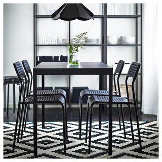 IKEA テーブル　黒の画像