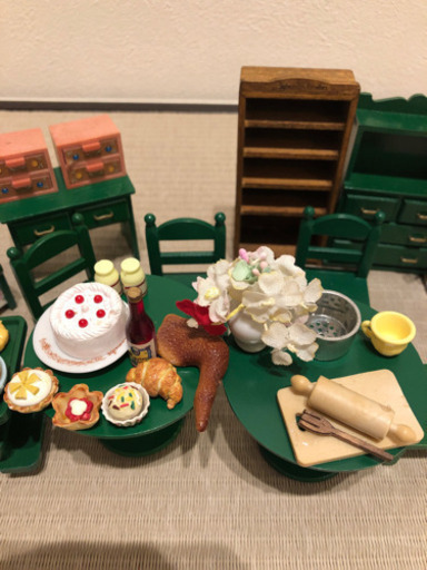 眺めるだけでも癒される☆シルバニアファミリーのダイニングキッチンセット☆