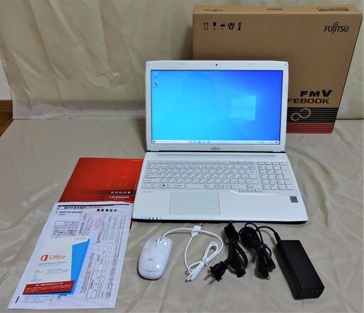 富士通 LIFEBOOK AH53/S (CORE i7,メモリ8GB,HDD1TB,ブルーレイ,office有）