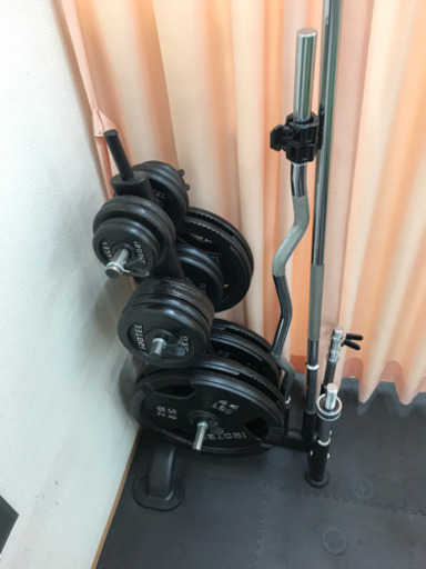 アイロテック　パワーラックとバーベル一式セット(140kg)