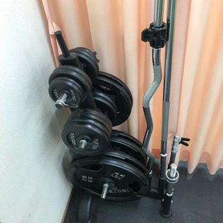 アイロテック　パワーラックとバーベル一式セット(140kg)の画像