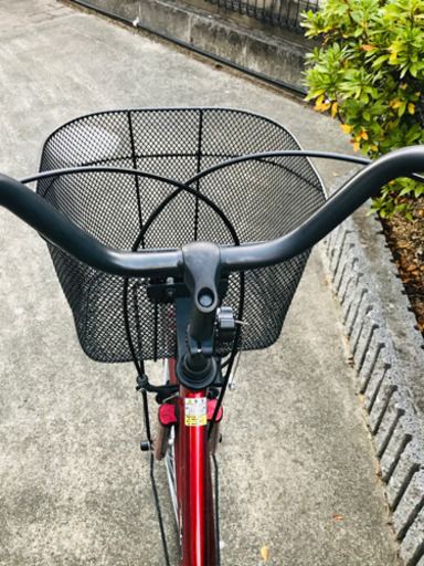 【美品】12月18日午前に北島町取りに来て頂ける方のみ　半年前購入　あさひ自転車　ママチャリ　赤