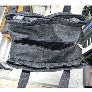札幌【Lee マザーバッグ】ブラック 幅38cm コットン ショルダーバッグ トートバッグ リー 黒 0425295 白石店の画像
