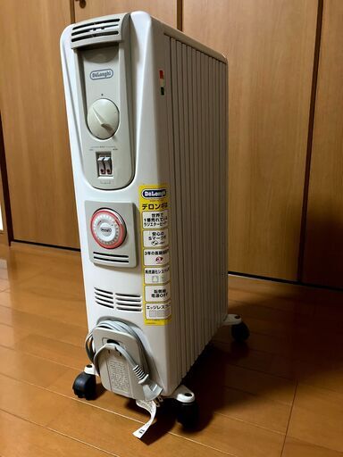 デロンギ オイルヒーター071221TEC 24時間電子タイマー搭載 サーモスタット 3-8畳