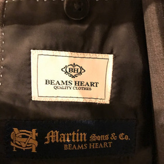 ビームス　BEAMS HEART スーツ　上下　サイズ46 紳士　グレーの画像