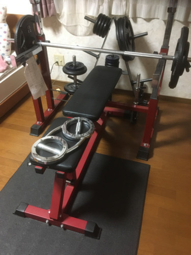 バーベルスタンド、ベンチセット