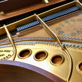楽器店サロンに展示中♬ Steinway & sons / 創業140年記念Mモデルの画像