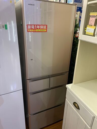 ヒタチ　5ドア冷蔵庫　401L　R-S4000G 2017年製