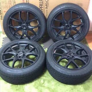 ★SSR（タナベ）GTV03 18×7.5+48　☆タイヤ800ｋｍ程度走行ほぼ新品セイバーリングSL201（ブリヂストン・日本製）225/45R18 95W 　