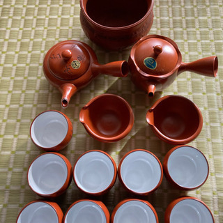 【断捨離中】茶器セット　とこなめ焼（未使用）訳あり