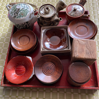 【断捨離中】急須　茶托　茶筒　無償