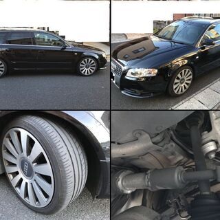車検R3年9月 　A4 アバント Sライン 　車高調　LEDスモークテール　社外ナビ ETC フルセグの画像