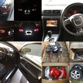 車検R3年9月 　A4 アバント Sライン 　車高調　LEDスモークテール　社外ナビ ETC フルセグの画像