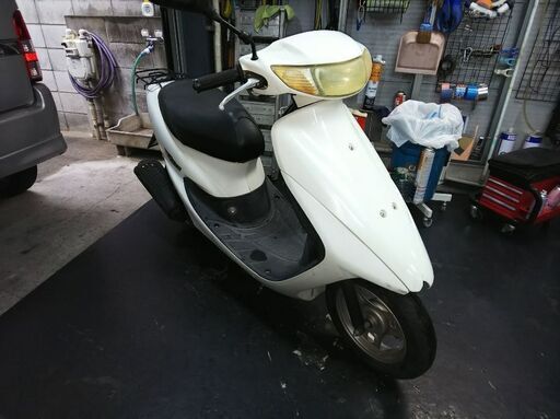 車両説明の動画を追加しました！！是非ご覧ください！　東京都板橋区高島平から　AF34　ライブディオ（白）3型モデル　 ２スト２サイクル　原付き　原チャリ　50cc　スクーター 　安い　お買い得