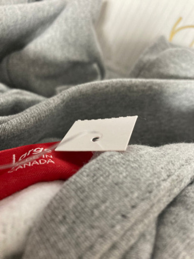 supreme cross box logo パーカー グレー Lサイズ