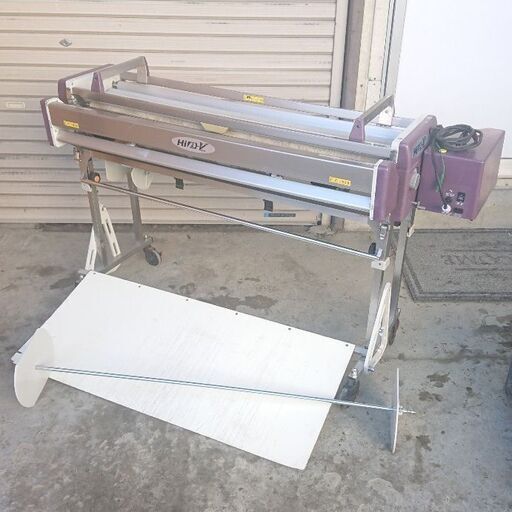 極東産機 KYOKUTO 自動壁紙糊付機 クロス糊付け機 HiB-VL Hiβ-VL パープル 内装 壁紙 キャスター付(J798atknwY)