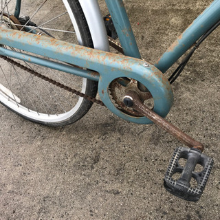 古い自転車（実働品）の画像