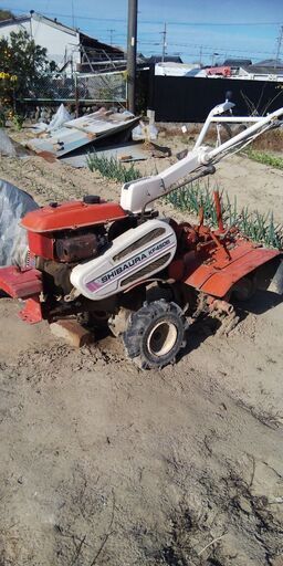 【中古品】シバウラ KF450S 農用トラクター（歩行型）耕運機