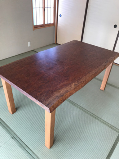 一枚板　テーブル　座卓　