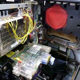 パチスロ実機 スロット 5号機 甲賀忍法帖～絆 バジリスク絆 伊賀パネル コイン不要機 家庭用電源対応 無段階ボリューム 家スロの画像
