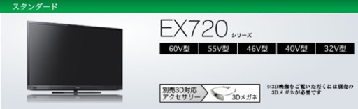SONYソニー ブラビア KDL-40EX720 