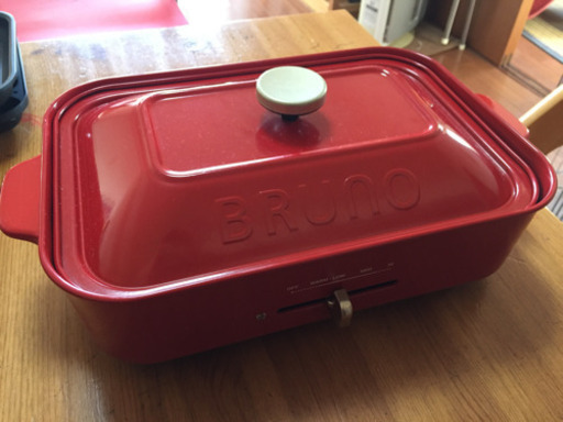 【引取者決定】BRUNO コンパクトホットプレート レッド BOE021-RD